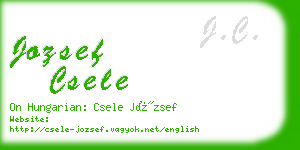 jozsef csele business card